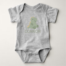 Personalisierter Niedlicher Dinosaurier Baby Bodys
