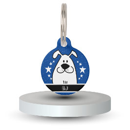 Personalisierter Niedlicher Doodle-Design mit QR-C Haustiermarke