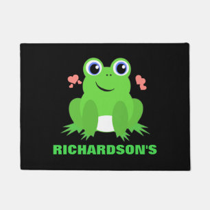 Personalisierter niedlicher Frosch Fußmatte