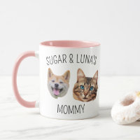 Personalisierter Niedlicher Hund Katze Gesicht Tas