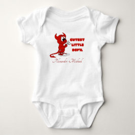 Personalisierter Niedlicher kleiner Teufel, Hallow Baby Strampler