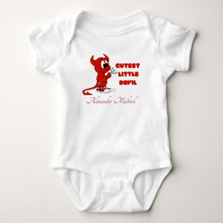 Personalisierter Niedlicher kleiner Teufel, Hallow Baby Strampler