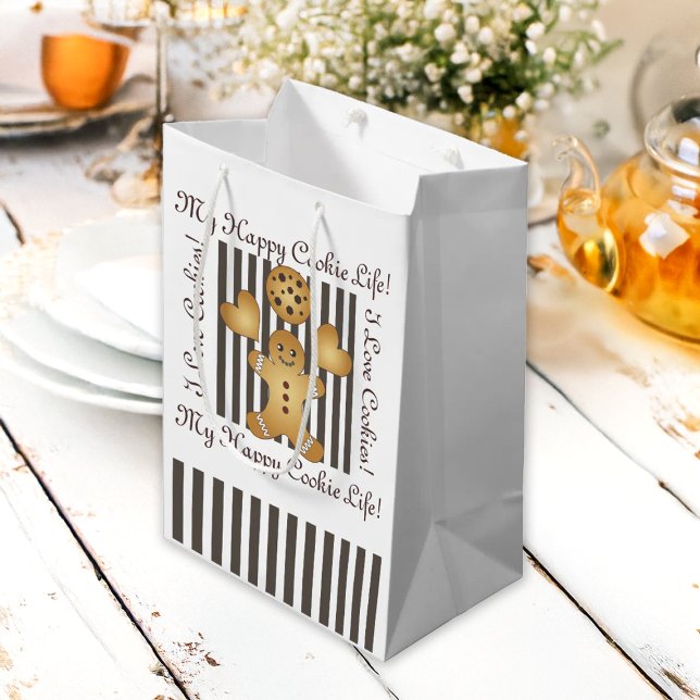 Personalisierter Niedlicher Lebkuchen Mann Kekse K Mittlere Geschenktüte (Von Creator hochgeladen)