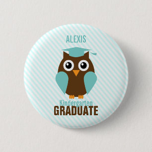 Personalisierter Niedlicher Minze Kindergarten Button