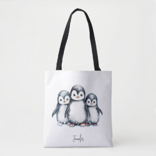 Personalisierter Niedlicher Pinguin Tasche