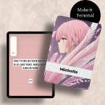 Personalisierter Niedlicher Pink Anime Girl iPad F iPad Mini Hülle<br><div class="desc">Schützen Sie Ihr iPad stilvoll mit unserem Niedlichen Pink Anime Girl Case mit kuscheligen Federn. Machen Sie es persönlich,  indem Sie Ihren Namen oder personalisieren Sie es als Geschenk für jemanden besonderen.</div>