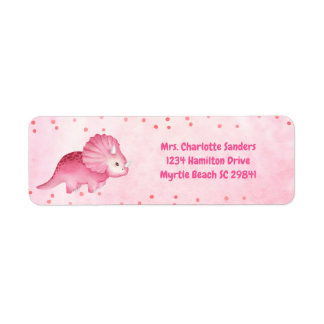 Personalisierter Niedlicher Rosa Dinosaurier