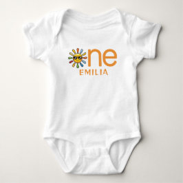 Personalisierter Niedlicher Sonnenschein 1. Geburt Baby Strampler