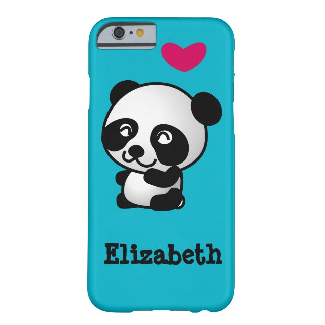 Personalisierter niedlicher und glücklicher Panda  Case-Mate iPhone Hülle (Rückseite)