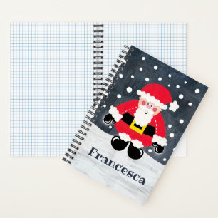 Personalisierter Niedlicher Vater Weihnachten Weih Notizbuch