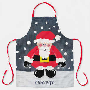Personalisierter Niedlicher Vater Weihnachten Weih Schürze