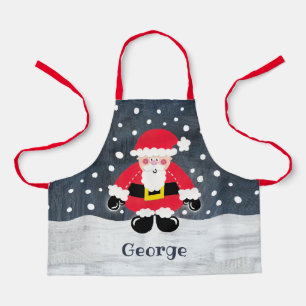 Personalisierter Niedlicher Vater Weihnachten Weih Schürze
