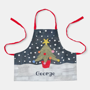 Personalisierter Niedlicher Weihnachtsbaum Schürze
