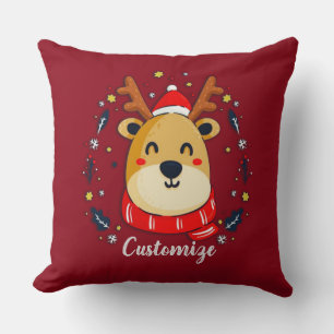 Personalisierter Niedlicher Weihnachtsmann Kissen