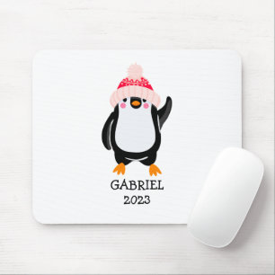 Personalisierter Niedlicher Weihnachtspenguin in R Mousepad