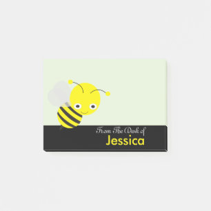 Personalisierter Niedlicher Yelllow HoneyBee Post-it Klebezettel