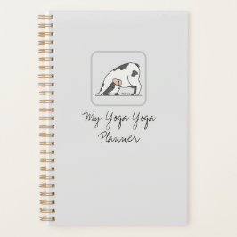 Personalisierter Niedlicher Yoga Hund für Hunde un Planer