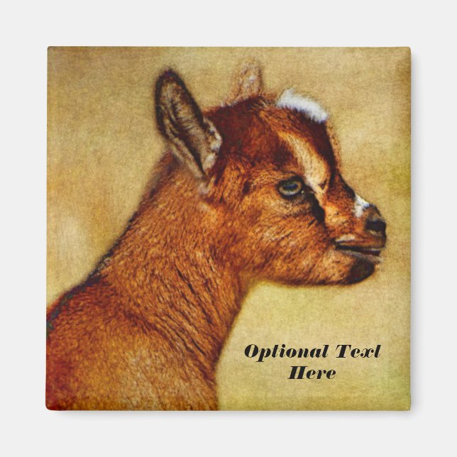 Personalisierter nigerianischer Zwerg Magnet (Vorne)