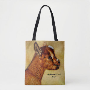 Personalisierter nigerianischer Zwerg Milchziege K Tasche