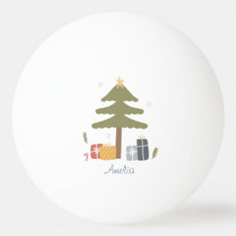 Personalisierter Nordischer Weihnachtsbaumurlaub Tischtennisball