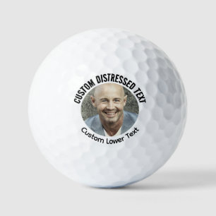 Personalisierter Not leidender Schriftart Text Fot Golfball