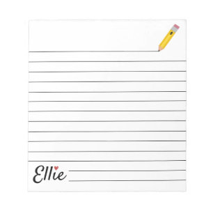 Personalisierter Notepad mit ansprechendem Stift Notizblock