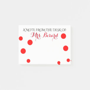 PERSONALISIERTER NOTIZBLOCK VOM SCHREIBTISCH DES