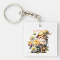 Personalisierter November Geburtsmonat Garten Gnom