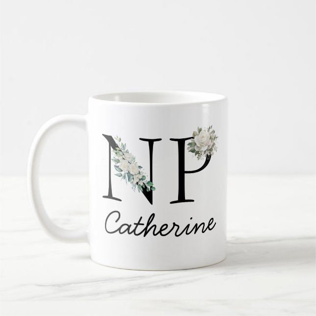 Personalisierter Nurse Practitioner Becher, Nurse  Kaffeetasse (Links)