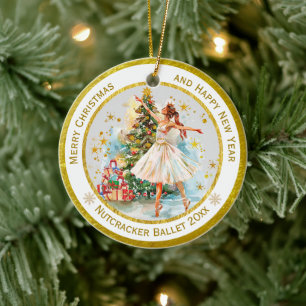 Personalisierter Nussknacker-Ballett-Weihnachten - Keramik Ornament
