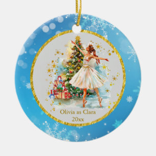 Personalisierter Nussknacker-Ballett-Weihnachten - Keramik Ornament