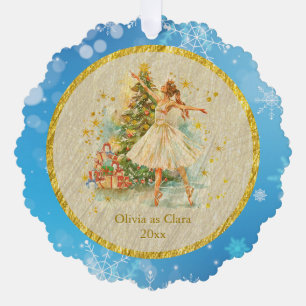 Personalisierter Nussknacker-Ballett-Weihnachten - Ornament Karte