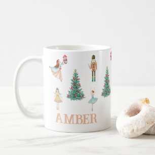 Personalisierter Nutcracker & Ballerina Niedliche Kaffeetasse