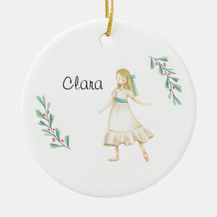 Personalisierter Nutcracker Clara Keepake Keramik Ornament