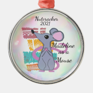 Personalisierter Nutcracker - Maus Ornament Aus Metall