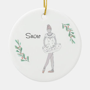 Personalisierter Nutcracker-Snowball-Sake Keramik Ornament