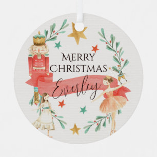 Personalisierter Nutcracker Thema Weihnachtsschmuc Ornament Aus Metall