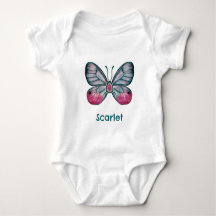 Personalisierter Oktober Pink Glasswing Butterfly 
