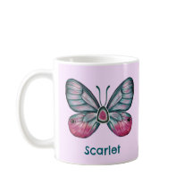 Personalisierter Oktober Pink Glasswing Butterfly 