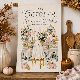 Personalisierter Oktober-Sozialclub-Geist Geschirrtuch