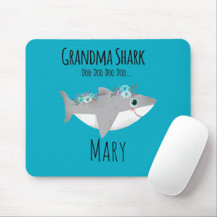 Personalisierter Oma-Hai Doo Doo Doo Mousepad