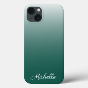 Personalisierter ombre Gradienten grün Case-Mate i iPhone Hülle