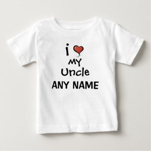 Personalisierter Onkel Love Baby T-shirt
