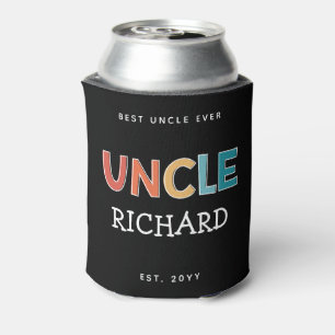 Personalisierter Onkel Retro Geschenk Bester Onkel Dosenkühler