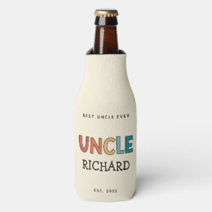 Personalisierter Onkel Retro Geschenk Bester Onkel Flaschenkühler