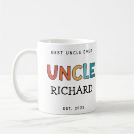 Personalisierter Onkel Retro Geschenk Bester Onkel Kaffeetasse