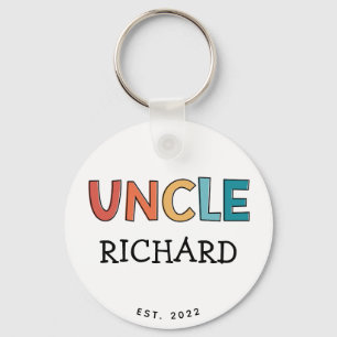Personalisierter Onkel Retro Geschenke Onkel etabl Schlüsselanhänger