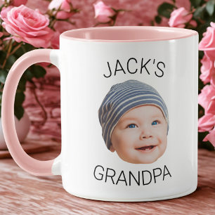 Personalisierter Opa-Becher mit Babygesicht-Foto Tasse