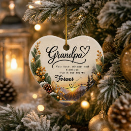 Personalisierter Opa-Foto-Keramik-Schmuck Keramik Ornament