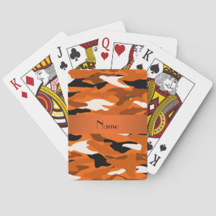 Personalisierter orange spielkarten